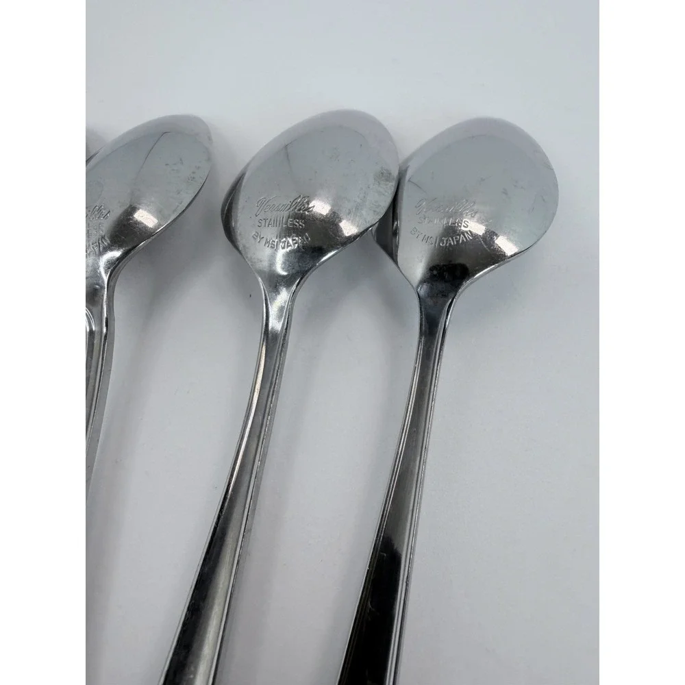 MSI Japan Versailles Pattern Stainless Steel Teaspoons Lot 6 Flatware